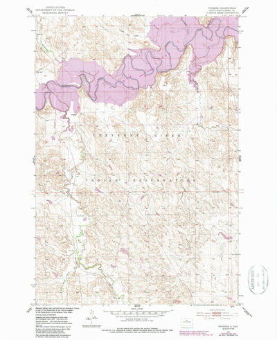 United States Geological Survey Promise, SD (1951, 24000-Scale) digital map