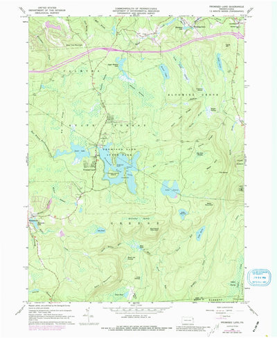 United States Geological Survey Promised Land, PA (1966, 24000-Scale) digital map