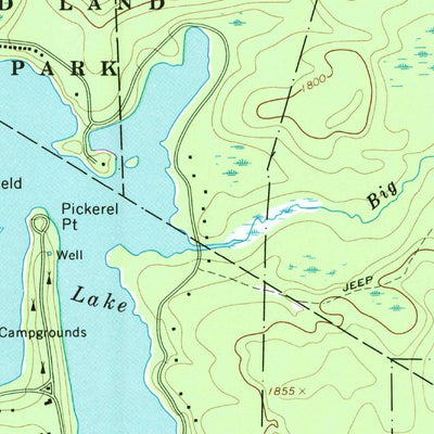 United States Geological Survey Promised Land, PA (1966, 24000-Scale) digital map