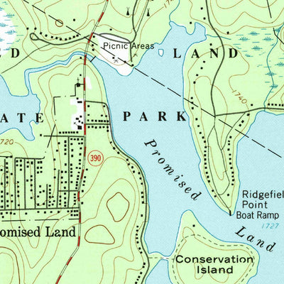 United States Geological Survey Promised Land, PA (1994, 24000-Scale) digital map