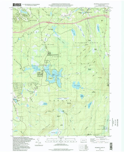 United States Geological Survey Promised Land, PA (1997, 24000-Scale) digital map