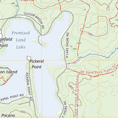 United States Geological Survey Promised Land, PA (2023, 24000-Scale) digital map
