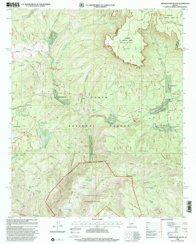 United States Geological Survey Promontory Butte, AZ (1998, 24000-Scale) digital map