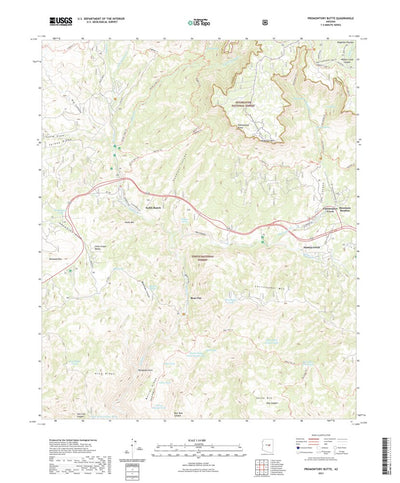 United States Geological Survey Promontory Butte, AZ (2021, 24000-Scale) digital map