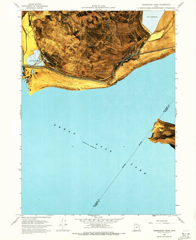 United States Geological Survey Promontory Point, UT (1968, 24000-Scale) digital map