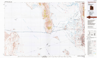 United States Geological Survey Promontory Point, UT (1987, 100000-Scale) digital map