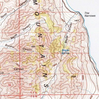 United States Geological Survey Promontory Point, UT (1987, 100000-Scale) digital map