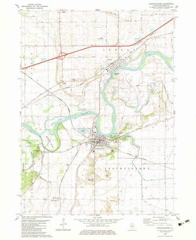 United States Geological Survey Prophetstown, IL (1982, 24000-Scale) digital map