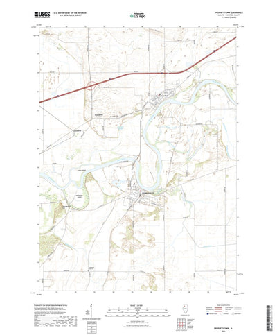 United States Geological Survey Prophetstown, IL (2021, 24000-Scale) digital map