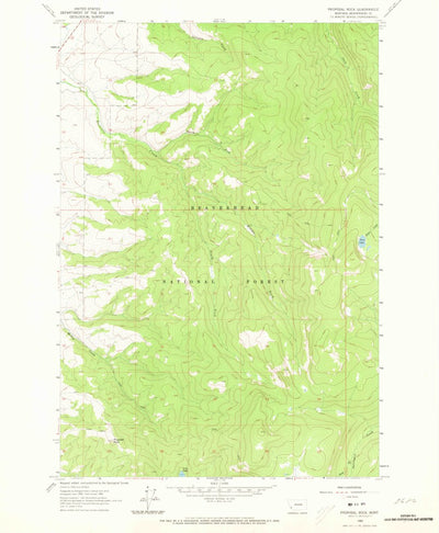 United States Geological Survey Proposal Rock, MT (1962, 24000-Scale) digital map