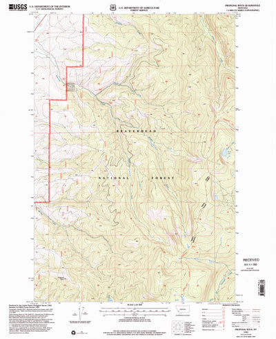 United States Geological Survey Proposal Rock, MT (1997, 24000-Scale) digital map