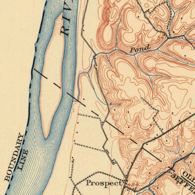 United States Geological Survey Prospect, KY-IN (1912, 62500-Scale) digital map