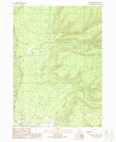 United States Geological Survey Prospect North, OR (1989, 24000-Scale) digital map