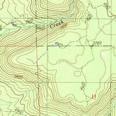 United States Geological Survey Prospect North, OR (1989, 24000-Scale) digital map