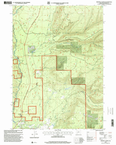 United States Geological Survey Prospect North, OR (1997, 24000-Scale) digital map