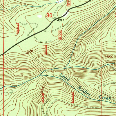 United States Geological Survey Prospect North, OR (1997, 24000-Scale) digital map