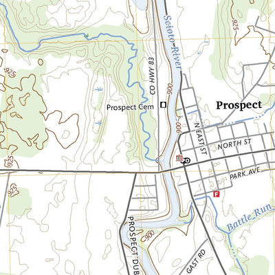 United States Geological Survey Prospect, OH (2023, 24000-Scale) digital map