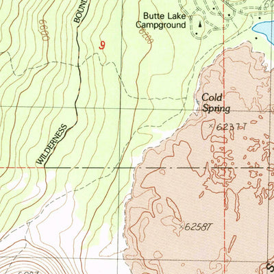United States Geological Survey Prospect Peak, CA (1985, 24000-Scale) digital map