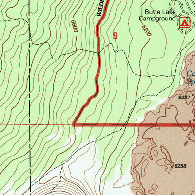 United States Geological Survey Prospect Peak, CA (1995, 24000-Scale) digital map