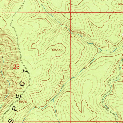 United States Geological Survey Prospect Point, AZ (1967, 24000-Scale) digital map