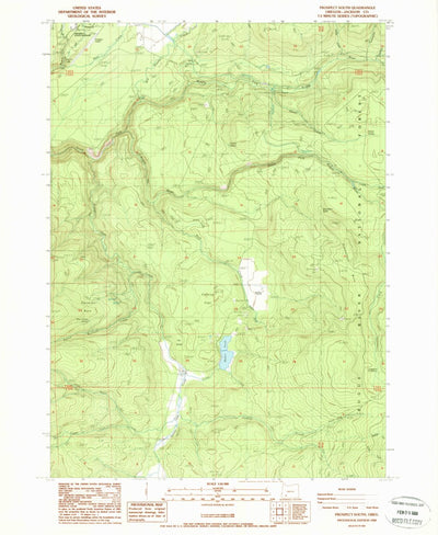 United States Geological Survey Prospect South, OR (1988, 24000-Scale) digital map