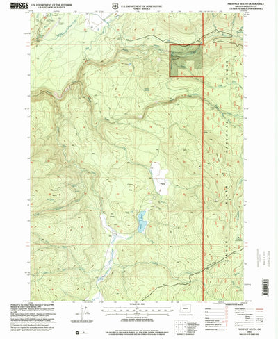 United States Geological Survey Prospect South, OR (1997, 24000-Scale) digital map