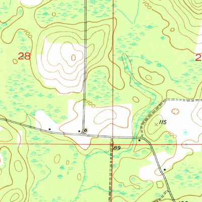 United States Geological Survey Prosperity, FL (1950, 24000-Scale) digital map