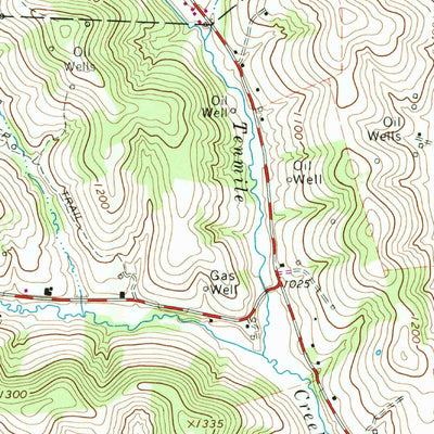 United States Geological Survey Prosperity, PA (1964, 24000-Scale) digital map