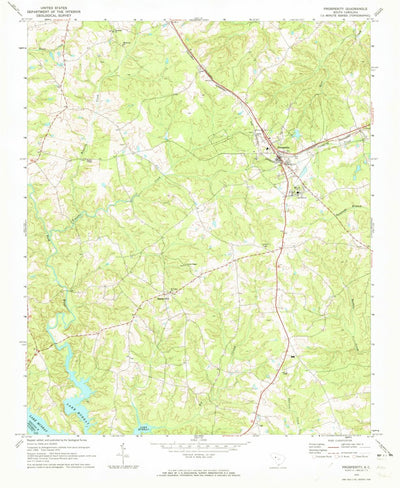 United States Geological Survey Prosperity, SC (1970, 24000-Scale) digital map