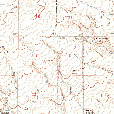 United States Geological Survey Prosser, WA (1965, 62500-Scale) digital map