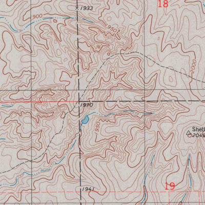 United States Geological Survey Protection, KS (1980, 24000-Scale) digital map