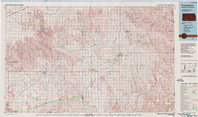 United States Geological Survey Protection, KS-OK (1985, 100000-Scale) digital map