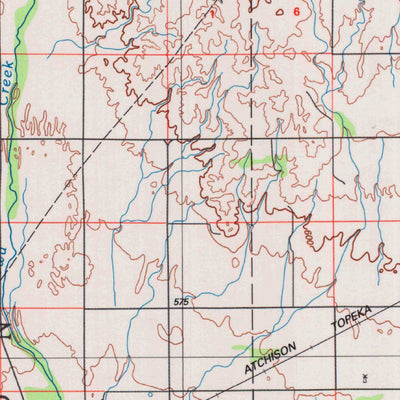 United States Geological Survey Protection, KS-OK (1985, 100000-Scale) digital map