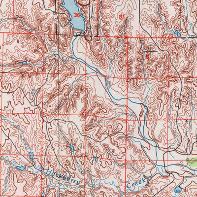 United States Geological Survey Protection, KS-OK (1985, 100000-Scale) digital map