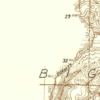 United States Geological Survey Protem, MO (1931, 48000-Scale) digital map