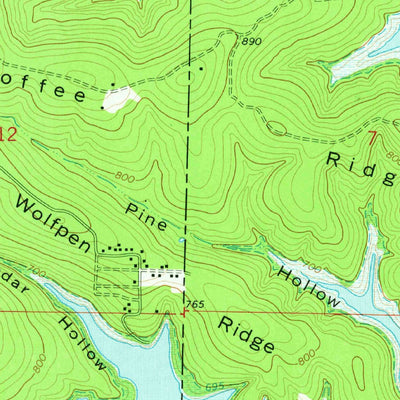 United States Geological Survey Protem, MO (1968, 24000-Scale) digital map