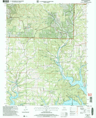 United States Geological Survey Protem, MO (2004, 24000-Scale) digital map
