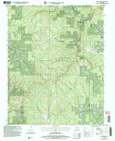 United States Geological Survey Protem NE, MO (2004, 24000-Scale) digital map