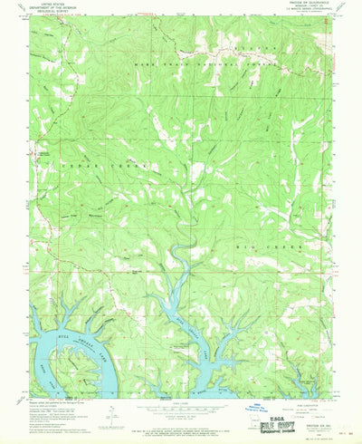 United States Geological Survey Protem SW, MO (1968, 24000-Scale) digital map