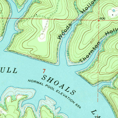 United States Geological Survey Protem SW, MO (1968, 24000-Scale) digital map