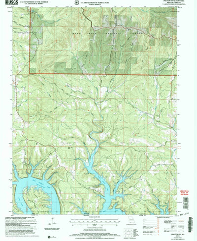 United States Geological Survey Protem SW, MO (2004, 24000-Scale) digital map