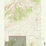 United States Geological Survey Protsmans Knob, WY (1992, 24000-Scale) digital map