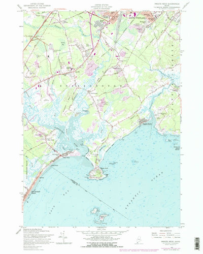 United States Geological Survey Prouts Neck, ME (1957, 24000-Scale) digital map
