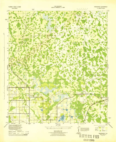 United States Geological Survey Providence, FL (1944, 31680-Scale) digital map