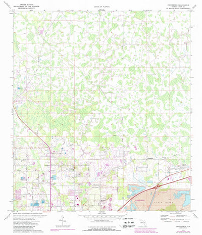 United States Geological Survey Providence, FL (1975, 24000-Scale) digital map