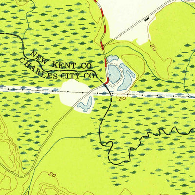 United States Geological Survey Providence Forge, VA (1953, 24000-Scale) digital map