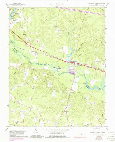 United States Geological Survey Providence Forge, VA (1966, 24000-Scale) digital map