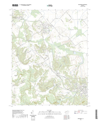 United States Geological Survey Providence, KY (2022, 24000-Scale) digital map