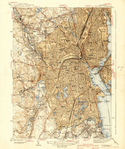 United States Geological Survey Providence, RI (1939, 31680-Scale) digital map