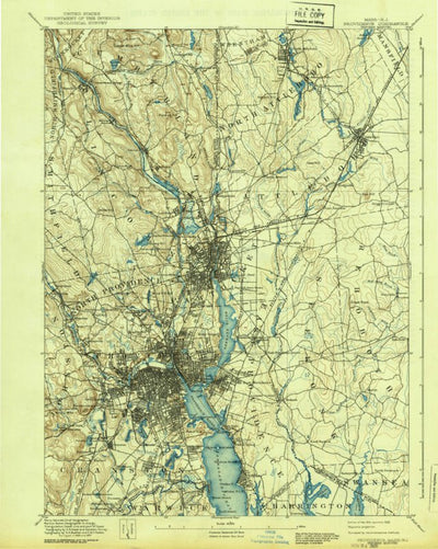 United States Geological Survey Providence, RI-MA (1894, 62500-Scale) digital map